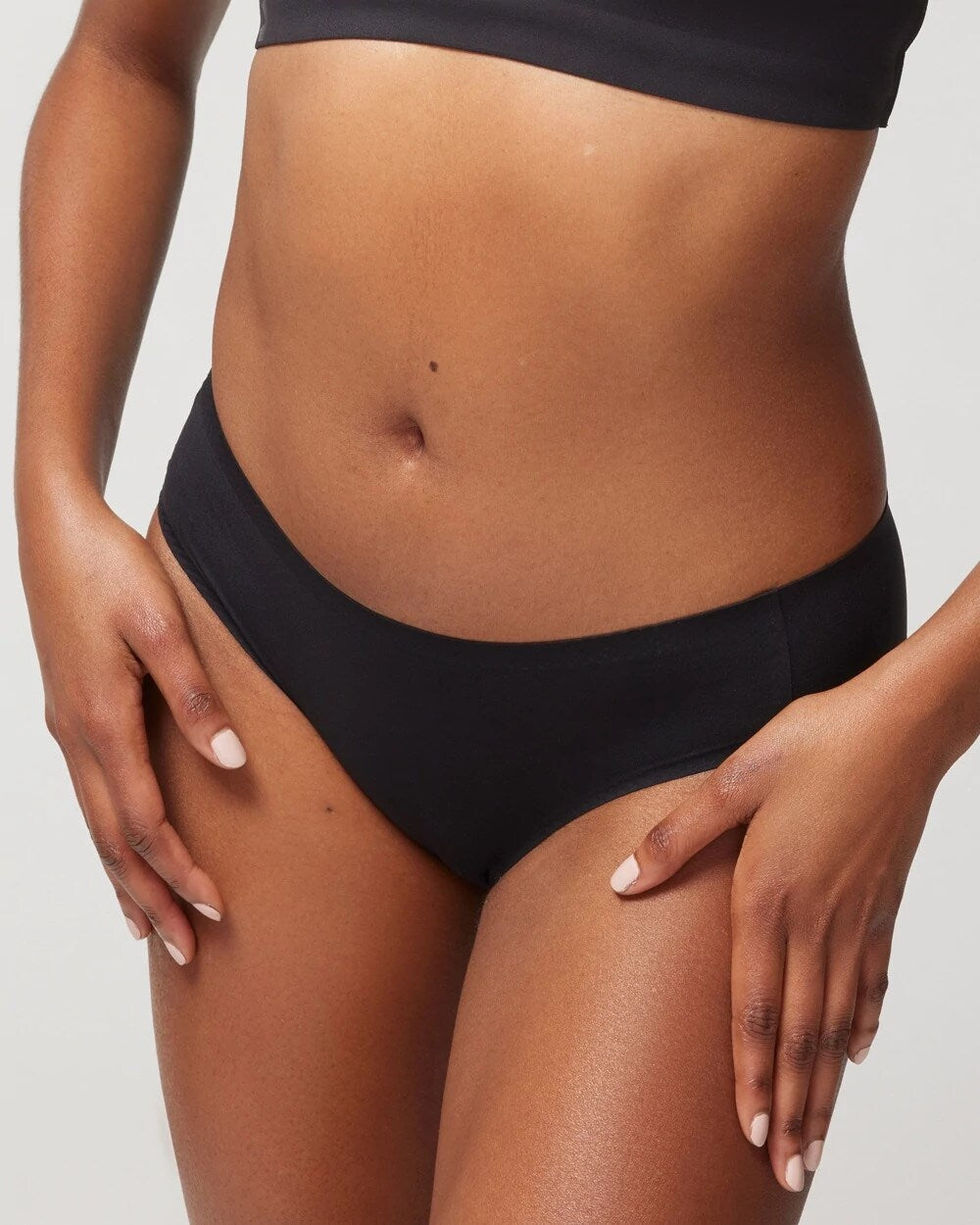 BLACK - Soft Stretch Hipster Panty