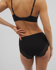 BLACK - Embraceable Hipster Panty Crochet Lace