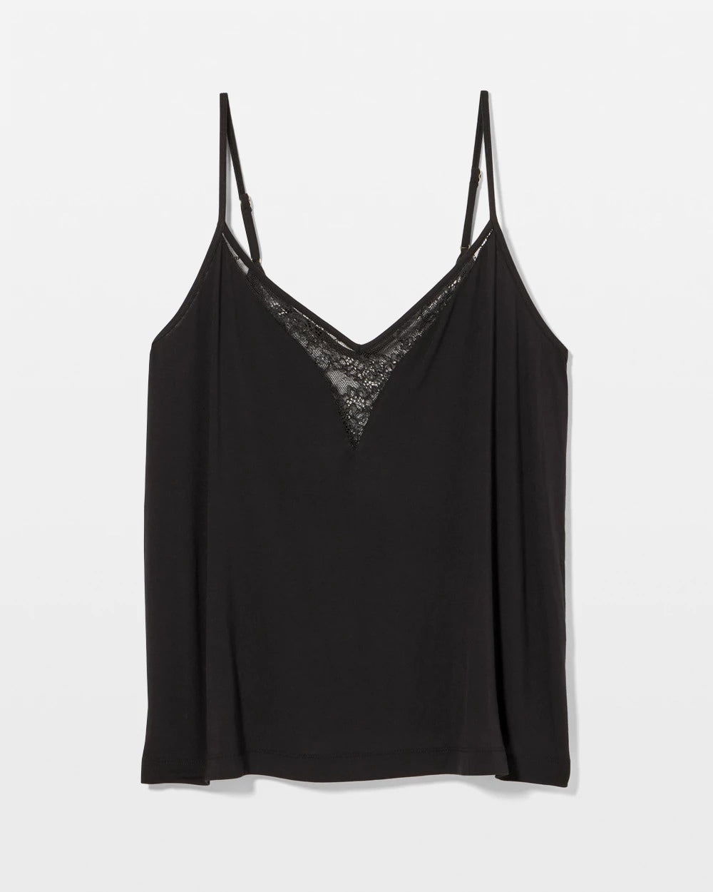 BLACK - Lace Trim Cami