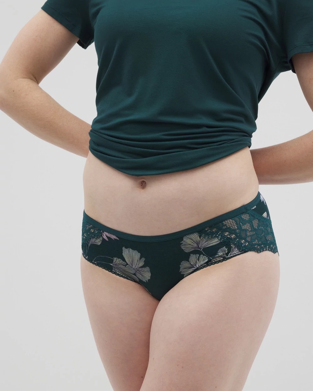 HAVEN BOTANICAL M DK SEA - Hipster Panty with Enchanting Lace