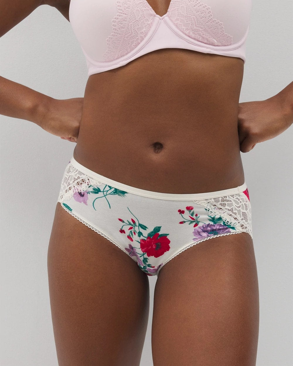 RHAPSODY FLORA M SUGAR - Hipster Panty with Enchanting Lace