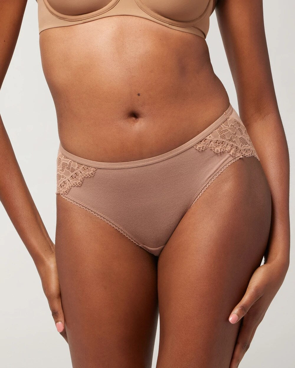 WARM SIENNA - Hipster Panty with Enchanting Lace