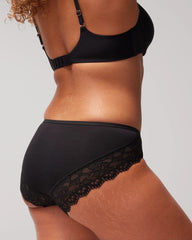 BLACK - Hipster Panty with Enchanting Lace