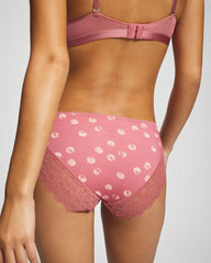 WATER SPOTS ANTIQUE PINK - Lace Hipster