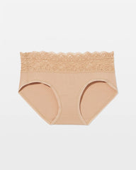 WARM AMBER - Hipster Panty with Enchanting Lace