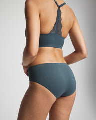 PETROL - Seamless Rib Hipster Panty