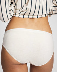 HEATHER ECRU - Cotton Hipster Panty