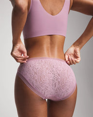LILAC WINE - Soma Hipster Panty with Stretch Lace
