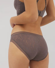 GRAY ABYSS - Soma Hipster Panty with Stretch Lace