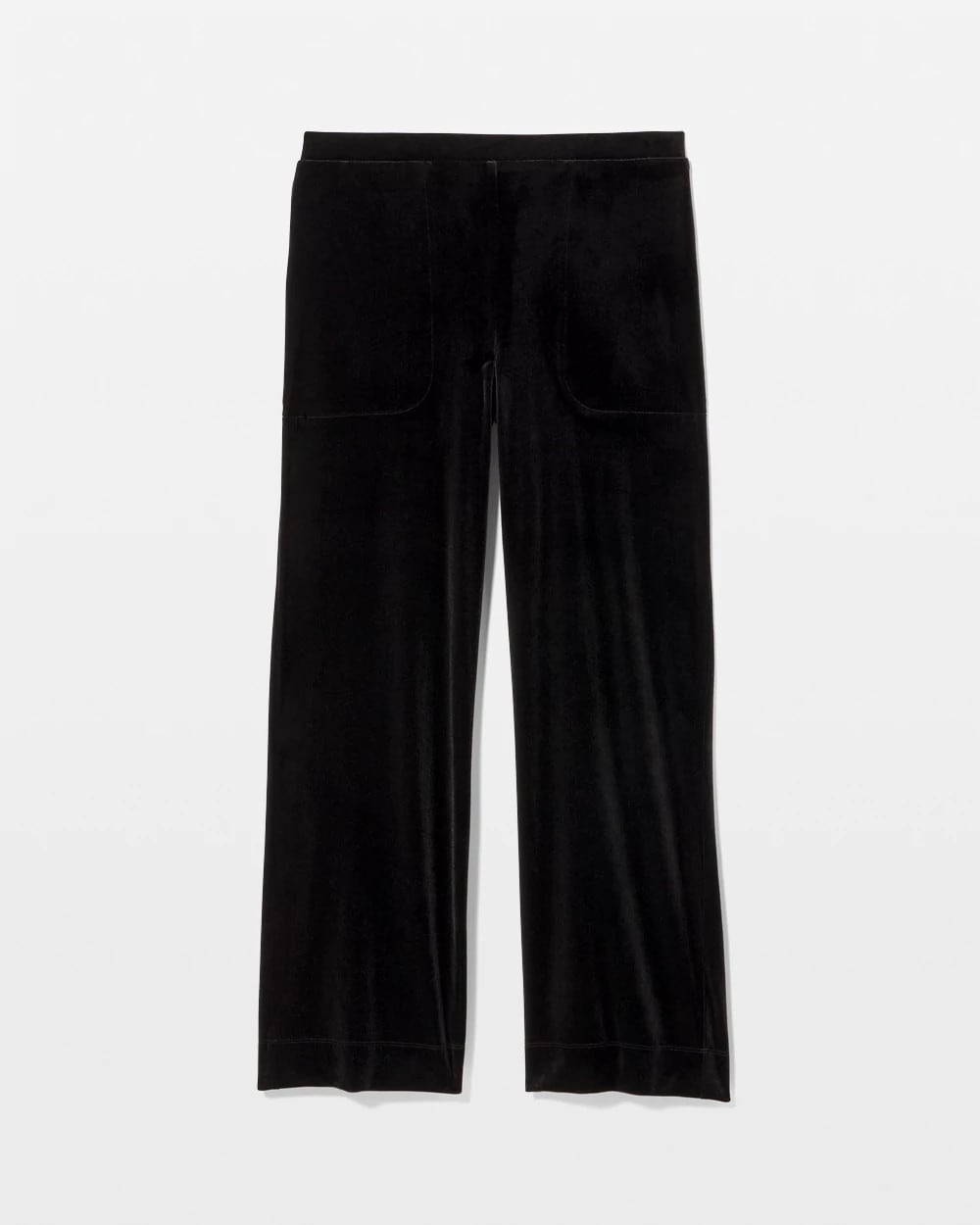 BLACK - Velvet Relaxed Pajama Pant