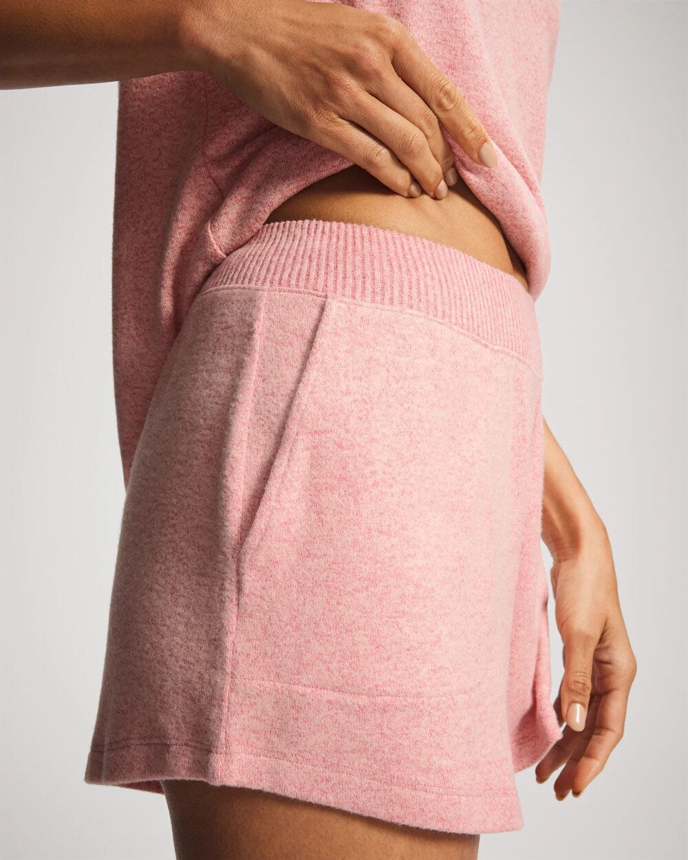 CAMEO PINK/DUSTY ROSE - CozyLuxe Pajama Short