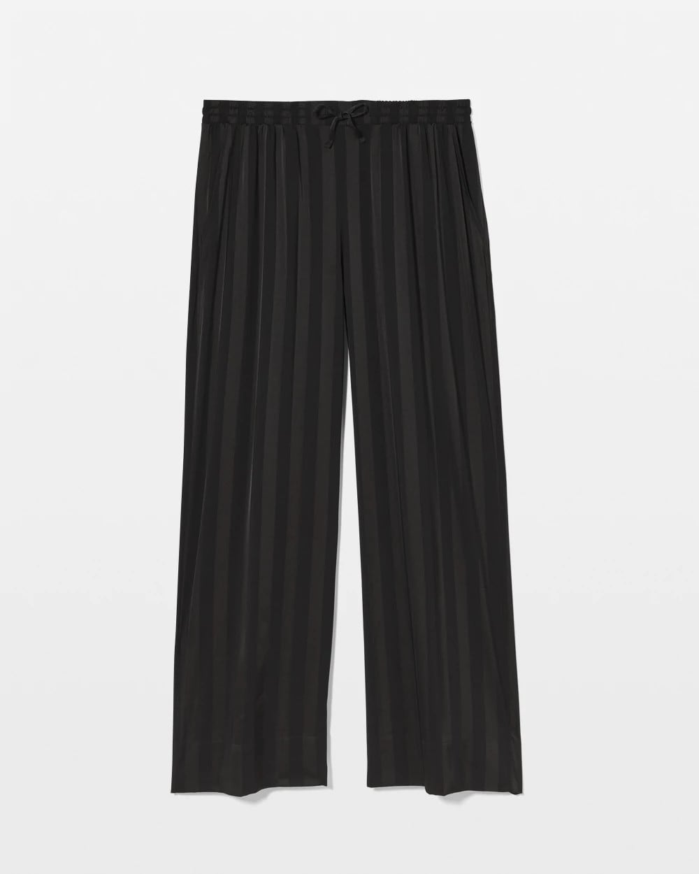BLACK - Shadow Stripe Pajama Pant