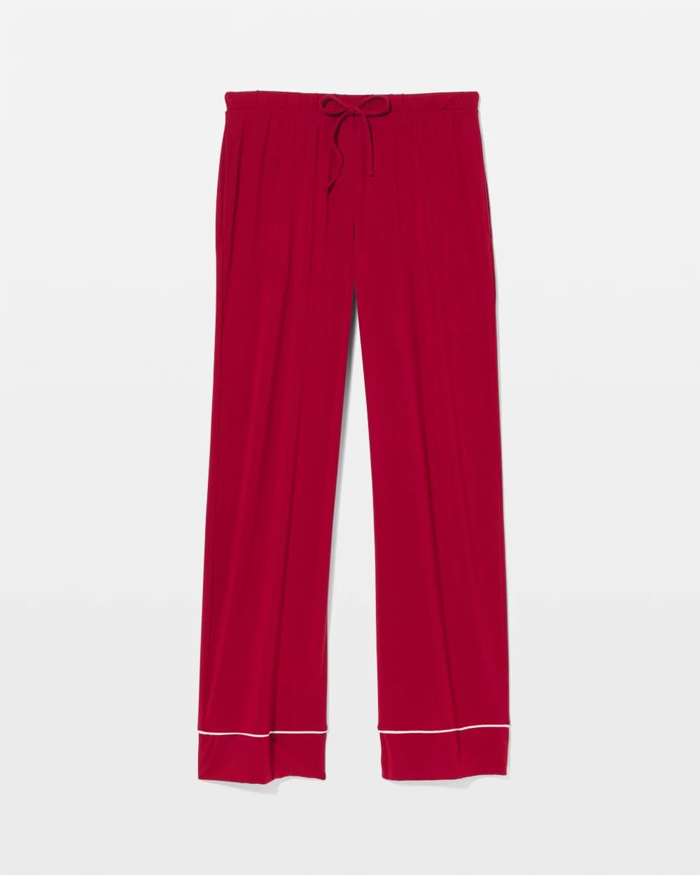 PAINT THE TOWN RED - Pajama Pant w/ Cuff and Piping