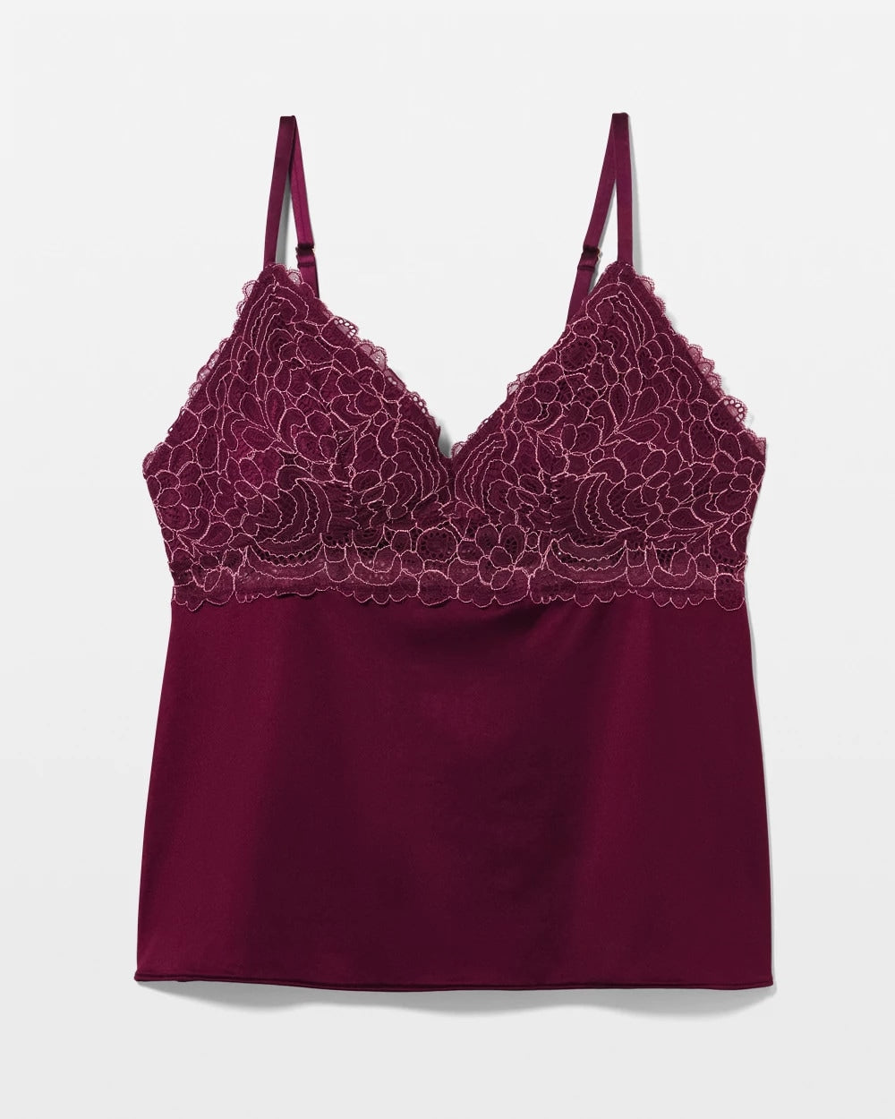 VELVET PLUM - Lace Pajama Cami
