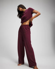 VELVET PLUM - Pajama Pants