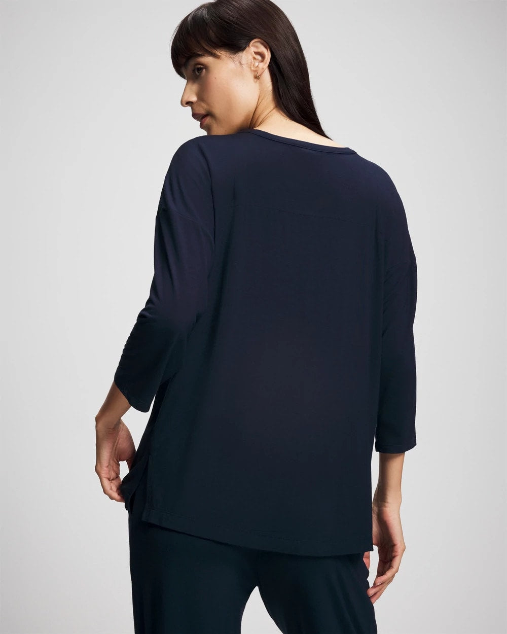 NIGHTFALL NAVY - Button-Up Pajama Top