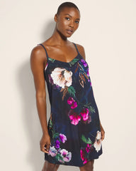 FLEUR EVER DRAMA NAVY - Chemise with Piping