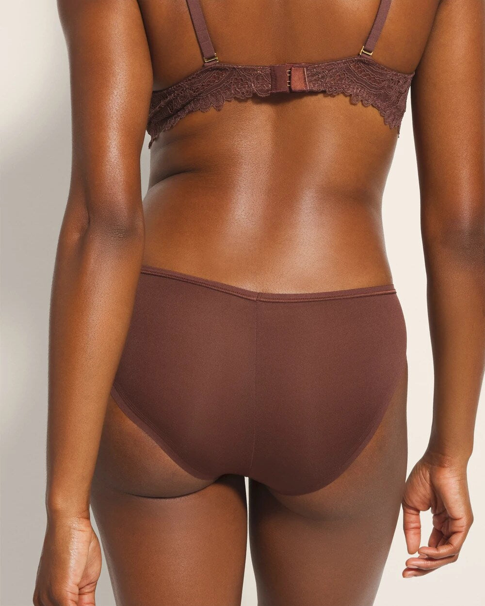 MOCHA - Cheeky Panty with Lace