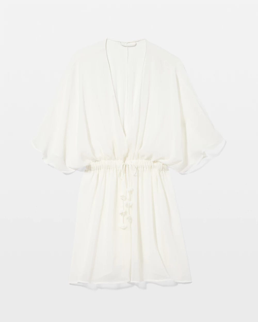 IVORY - Soma's Sexiest Crinkle Chiffon Tie Robe
