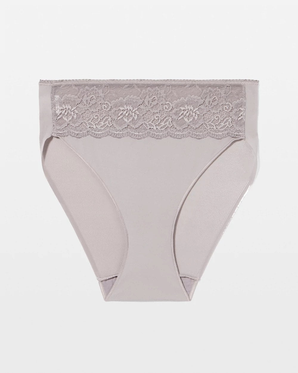 MINERAL GRAY - Edge High-Leg Panty with Lace