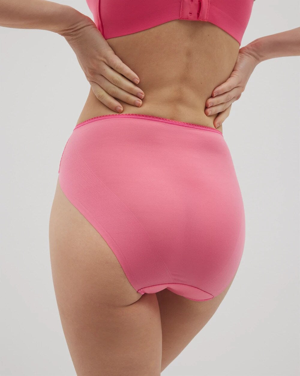 CAMELLIA ROSE - Edge High-Leg Panty with Lace
