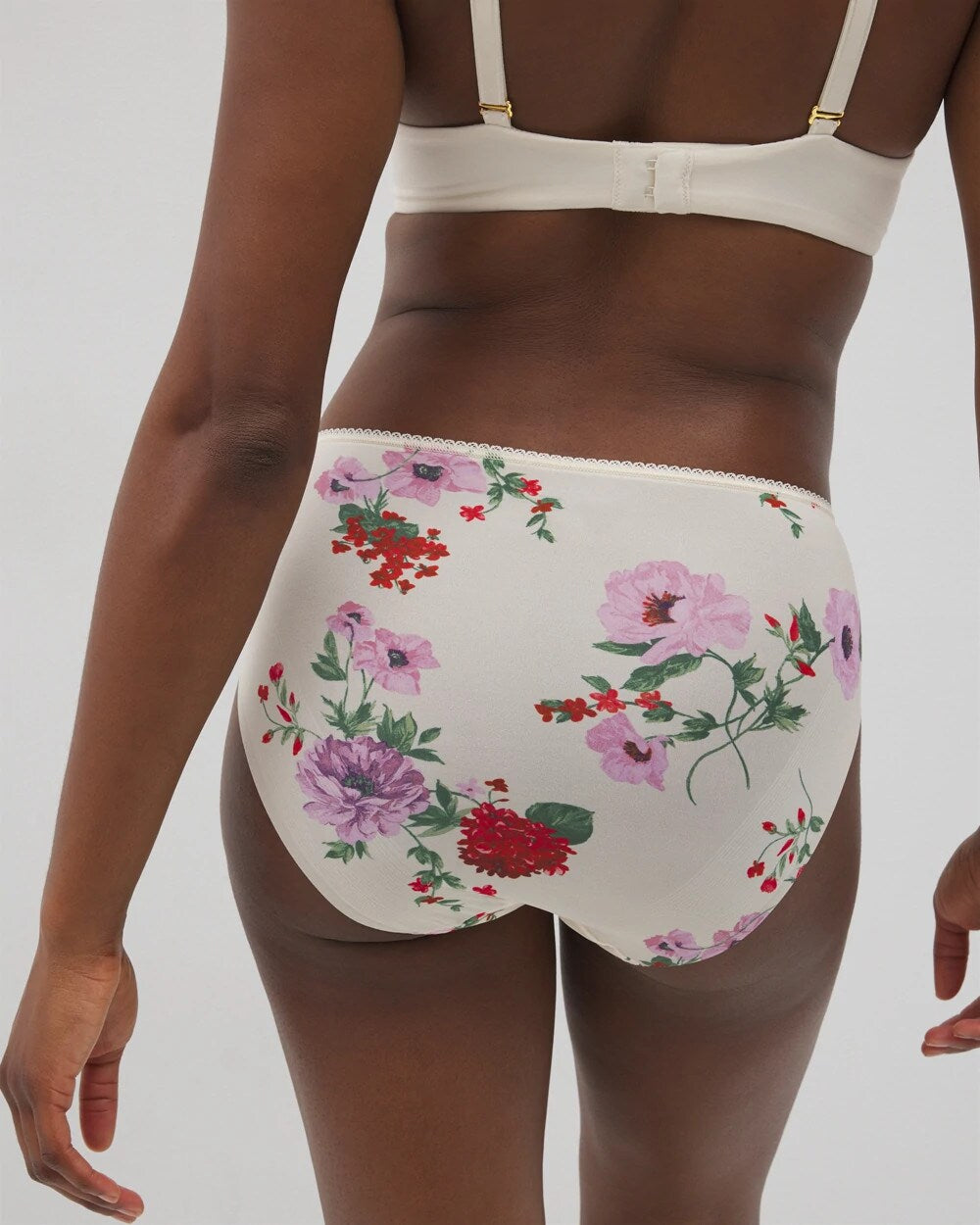 RHAPSODY FLORA M SUGAR - Edge High-Leg Panty with Lace