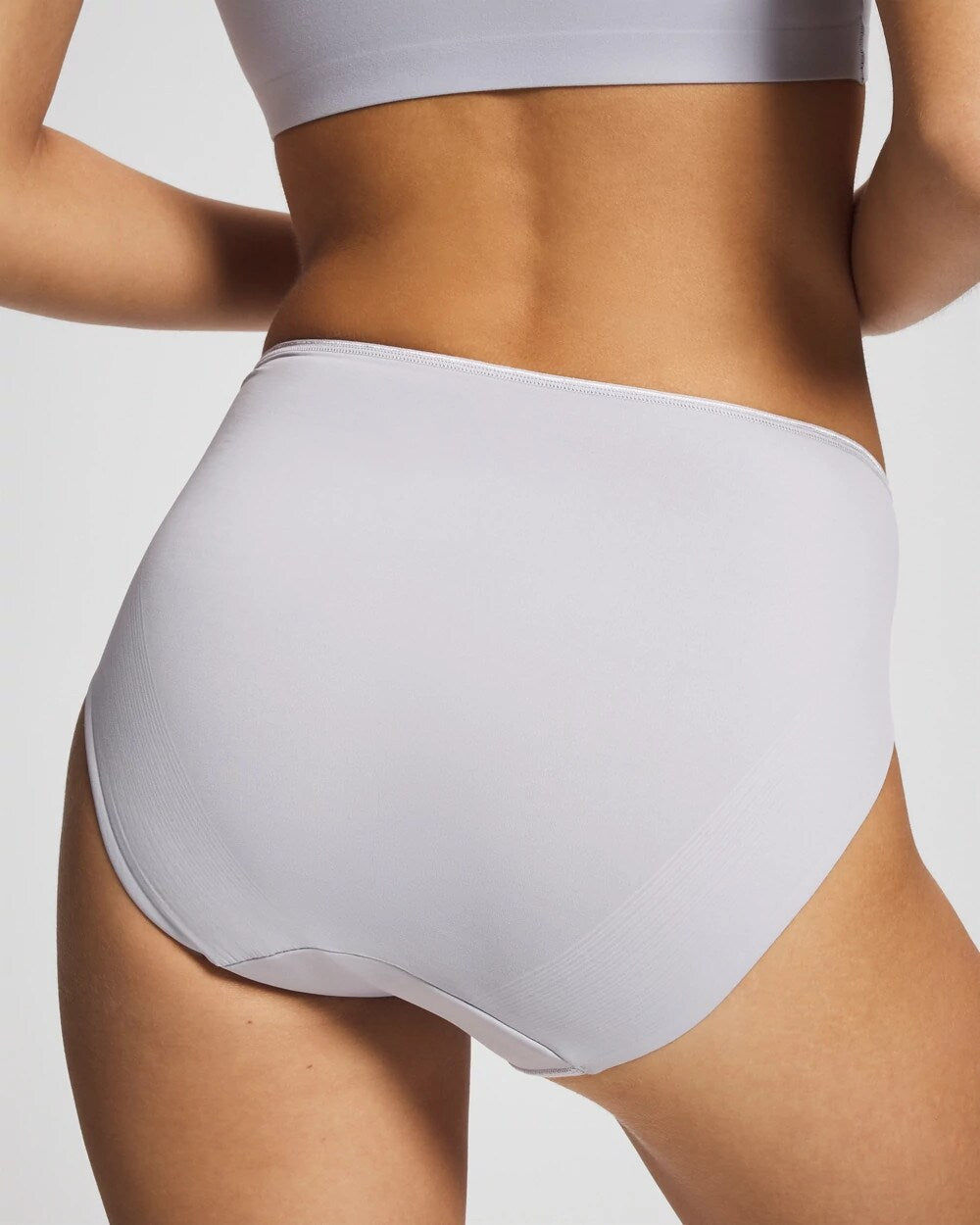 BLUE OPAL - Tummy High-Leg Brief Panty with Lace