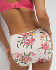 LE TIGRE FLORA MINI CH - Tummy High-Leg Brief Panty with Lace