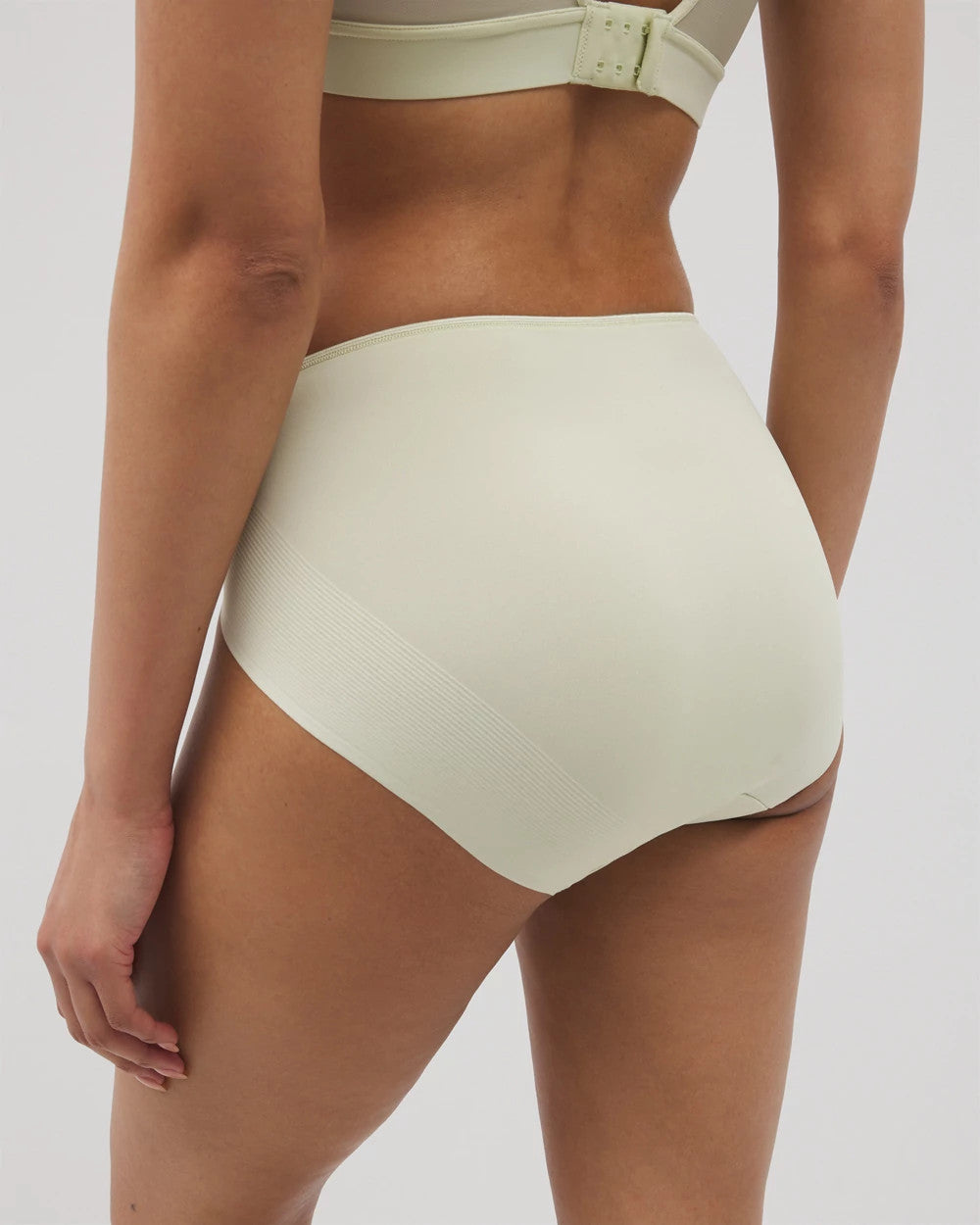ALOE WASH - Tummy High-Leg Brief Panty with Lace