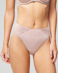 ADOBE ROSE - High-Leg Brief Panty with Lace