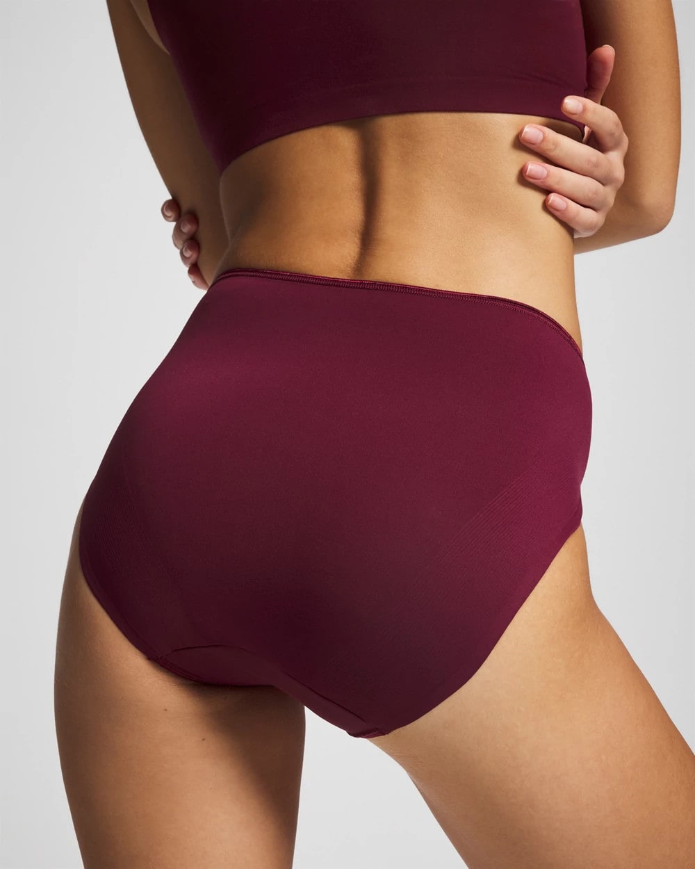 VELVET PLUM - High-Leg Brief Panty
