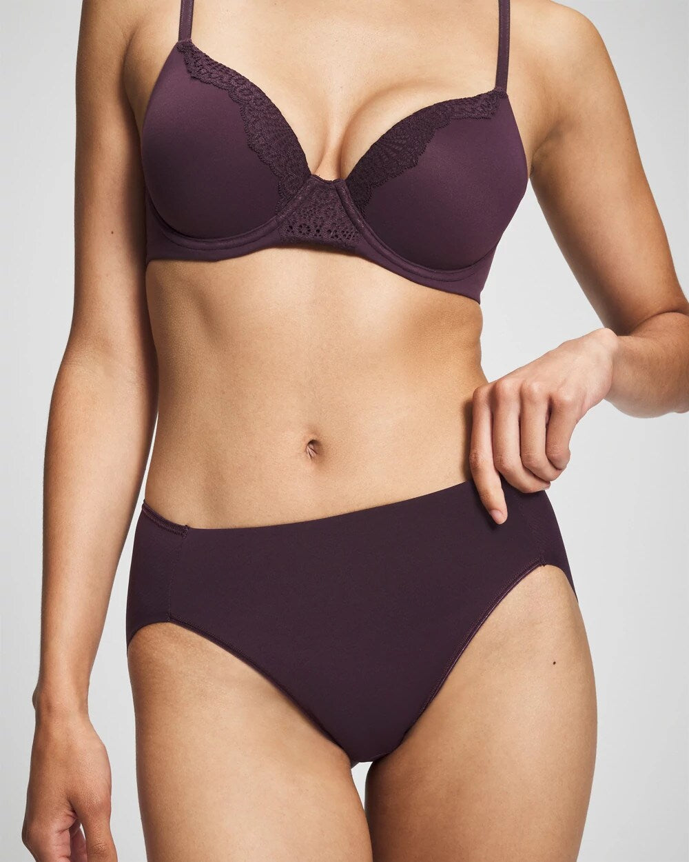 PLUM PERFECT - High-Leg Brief Panty