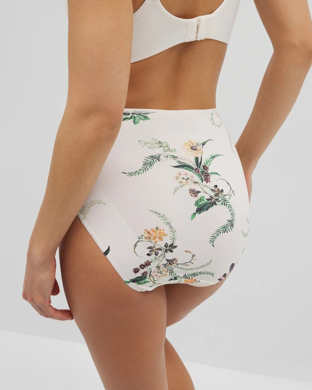 PARADISE PLUMES D M CHAMP - High-Leg Brief Panty