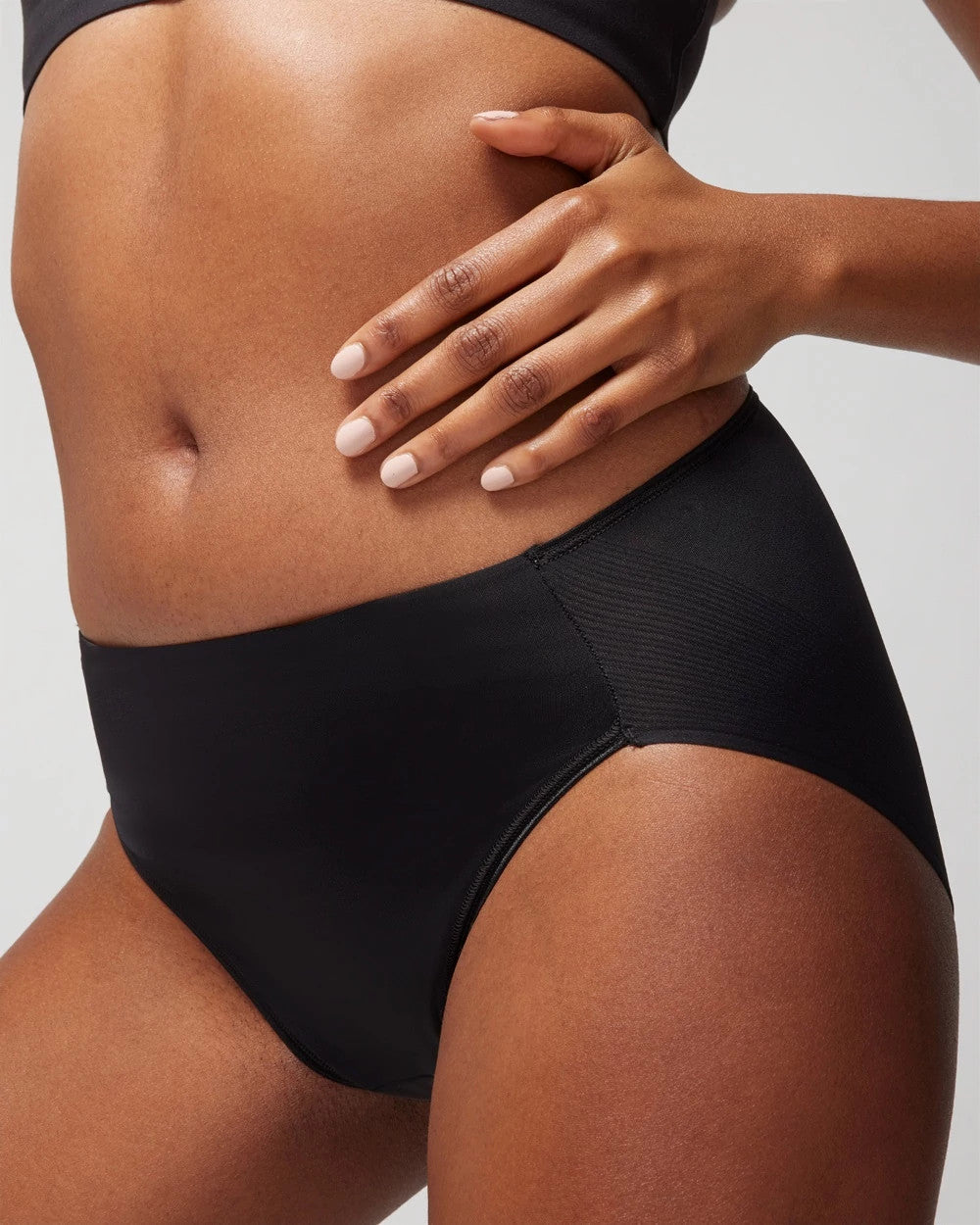 BLACK - High-Leg Brief Panty