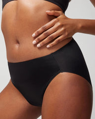 BLACK - High-Leg Brief Panty