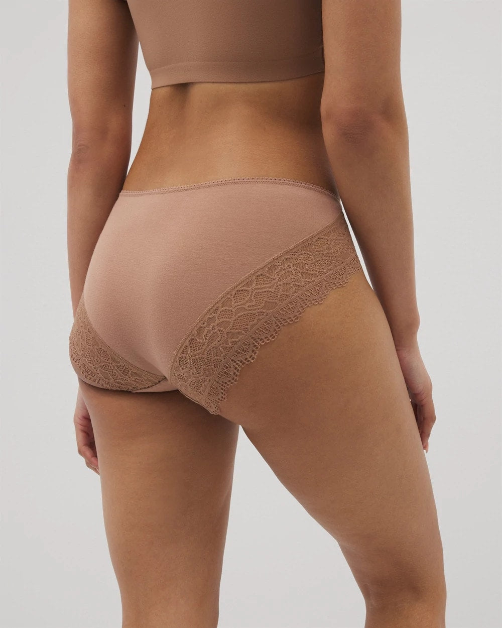 WARM SIENNA - High-Leg Panty with Enchanting Lace