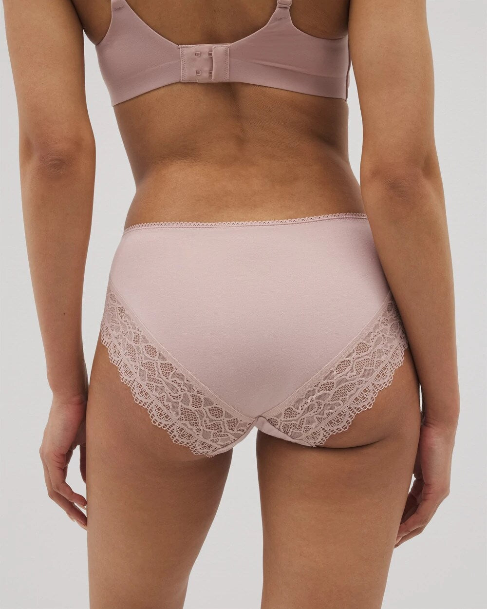 ADOBE ROSE - High-Leg Panty with Enchanting Lace
