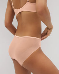 PEACH PARFAIT - Mesh Back High-Leg Panty