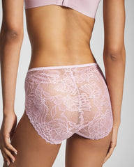 VINTAGE LILAC - Lace Back High-Leg Panty
