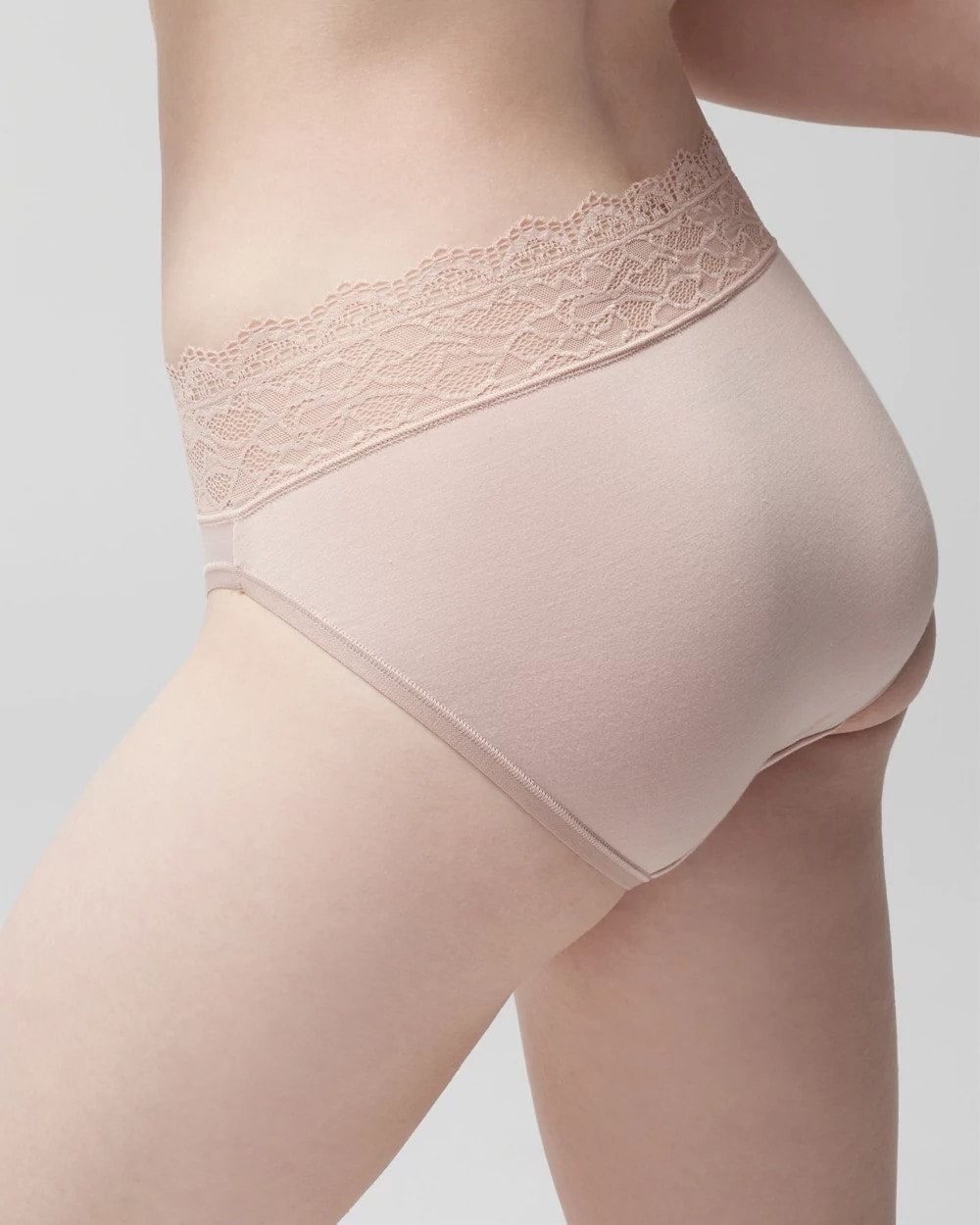 ADOBE ROSE - High-Leg Panty with Enchanting Lace