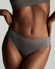 DARK TAUPE - Soft Stretch High Leg Panty