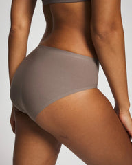 DARK TAUPE - Soft Stretch High Leg Panty