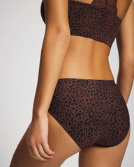 HOT SPOT MOCHA MINI - Soft Stretch High Leg Panty