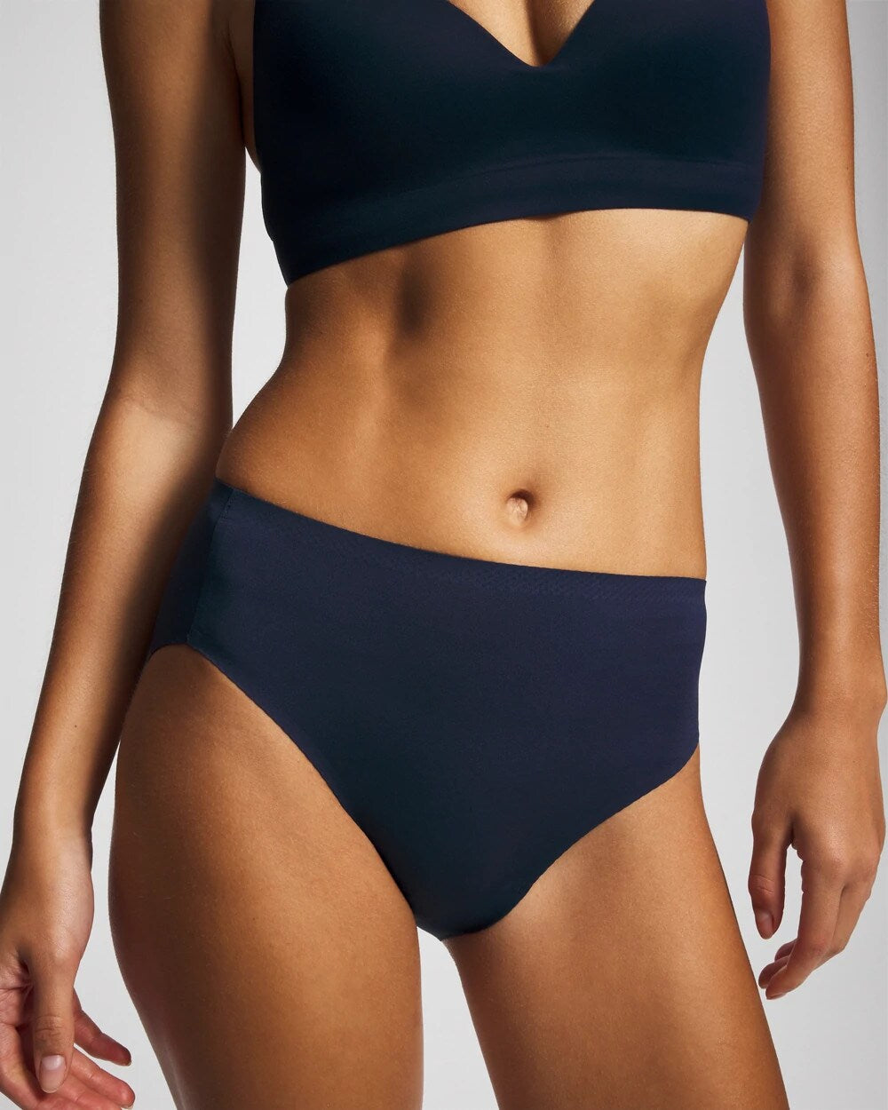 NIGHTFALL NAVY - Soft Stretch High Leg Panty
