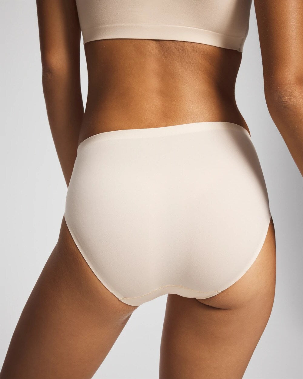 PALE SAND - Soft Stretch High Leg Panty