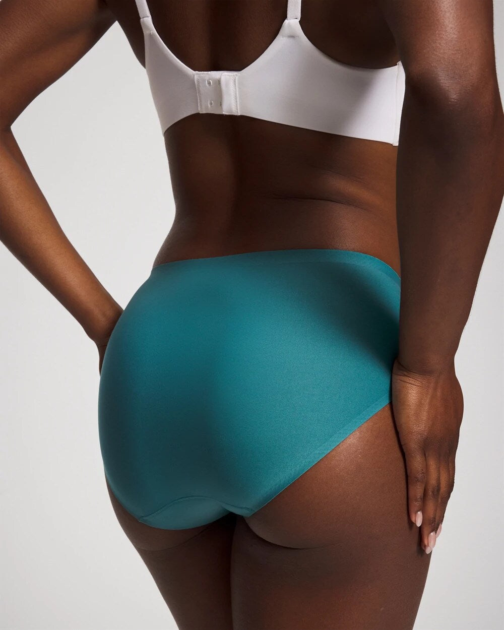 CERULEAN TEAL - Soft Stretch High Leg Panty