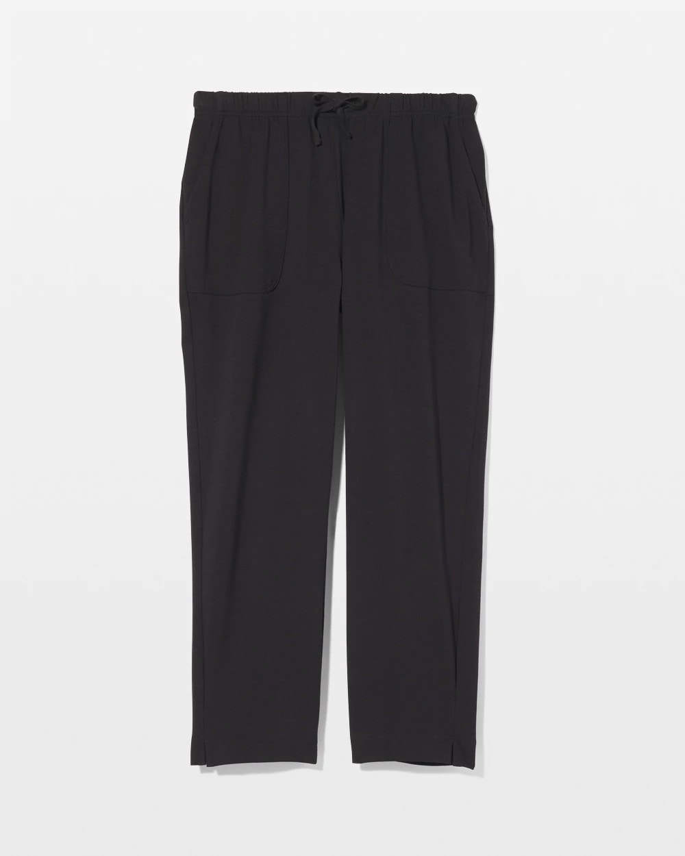 BLACK - Crop Pajama Pants