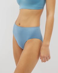 BLUE HEAVEN - Seamless Rib High-Leg Panty