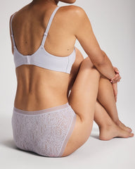 BLUE OPAL - Soma High-Leg Panty with Stretch Lace