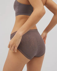 GRAY ABYSS - Soma High-Leg Panty with Stretch Lace